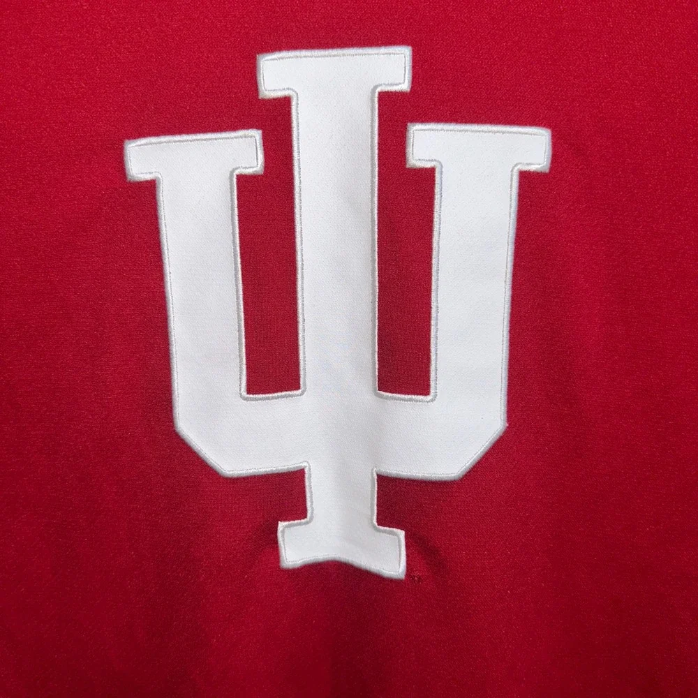 Adidas Indiana University Hoosiers Climalite Long Sleeve Shirt Red Mens Large LG